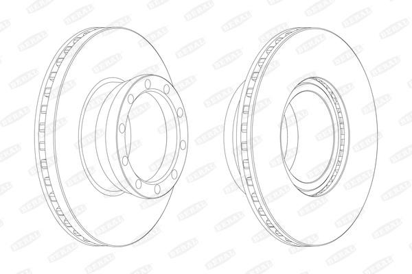 Beral BCR146A Brake disc BCR146A: Buy near me in Poland at 2407.PL - Good price!