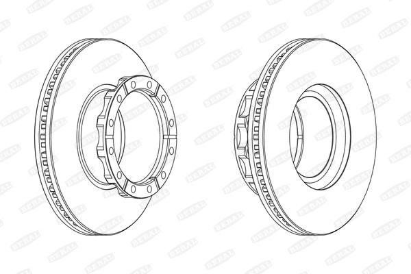 Beral BCR173A Brake disc BCR173A: Buy near me in Poland at 2407.PL - Good price!