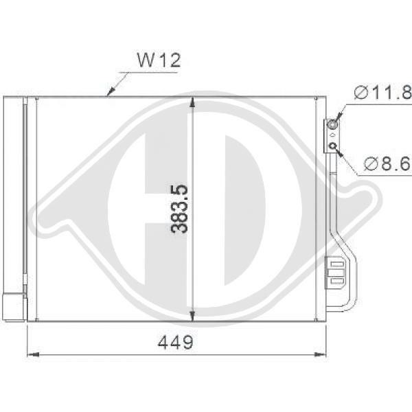 Diederichs DCC1686 Радиатор кондиционера (Конденсатор) DCC1686: Отличная цена - Купить в Польше на 2407.PL!