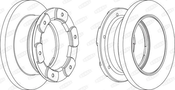 Beral BCR236A Rear brake disc, non-ventilated BCR236A: Buy near me in Poland at 2407.PL - Good price!