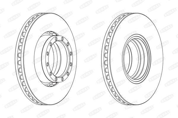 Beral BCR251A Front brake disc ventilated BCR251A: Buy near me in Poland at 2407.PL - Good price!
