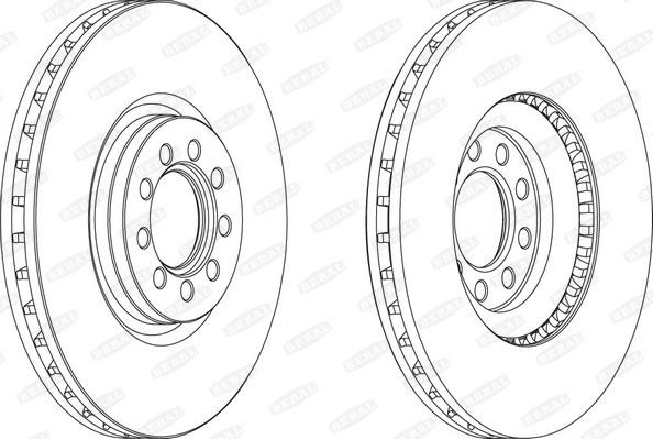 Beral BCR317A Front brake disc ventilated BCR317A: Buy near me at 2407.PL in Poland at an Affordable price!