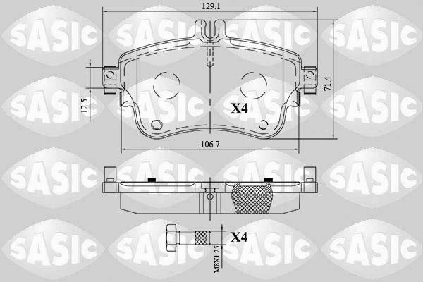 Sasic 6216175 Brake Pad Set, disc brake 6216175: Buy near me in Poland at 2407.PL - Good price!