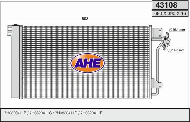 AHE 43108 Cooler Module 43108: Buy near me in Poland at 2407.PL - Good price!