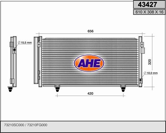 AHE 43427 Радиатор кондиционера (Конденсатор) 43427: Отличная цена - Купить в Польше на 2407.PL!