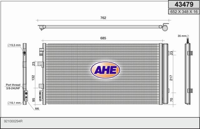 AHE 43479 Радиатор кондиционера (Конденсатор) 43479: Отличная цена - Купить в Польше на 2407.PL!