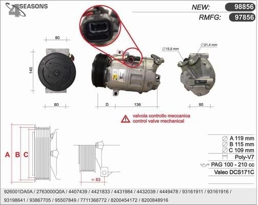 AHE 97856 Компресор кондиціонера 97856: Купити у Польщі - Добра ціна на 2407.PL!