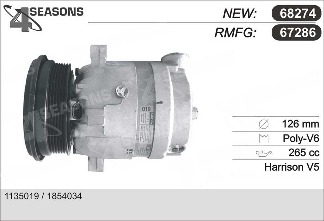 AHE 67286 Compressor, air conditioning 67286: Buy near me in Poland at 2407.PL - Good price!