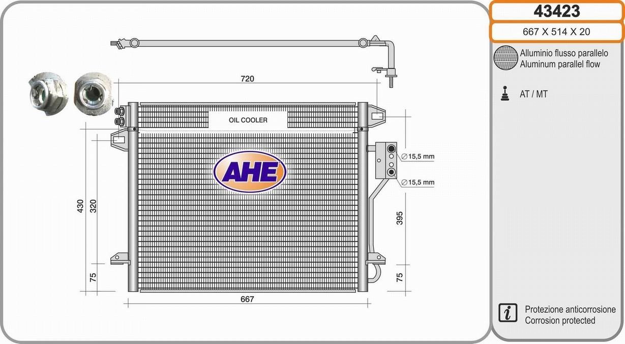 AHE 43423 Cooler Module 43423: Buy near me in Poland at 2407.PL - Good price!