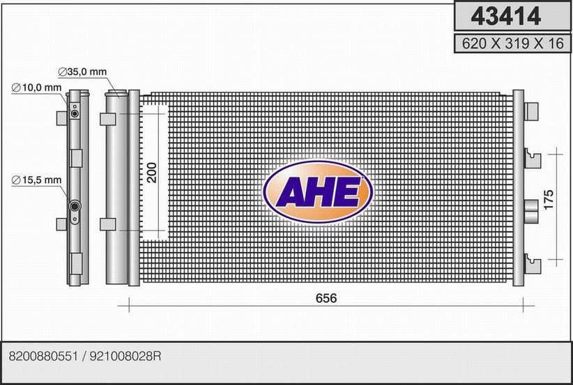 AHE 43414 Cooler Module 43414: Buy near me in Poland at 2407.PL - Good price!