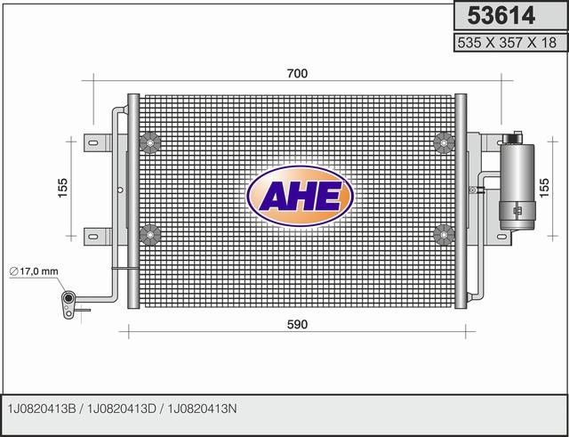 AHE 53614 Cooler Module 53614: Buy near me in Poland at 2407.PL - Good price!