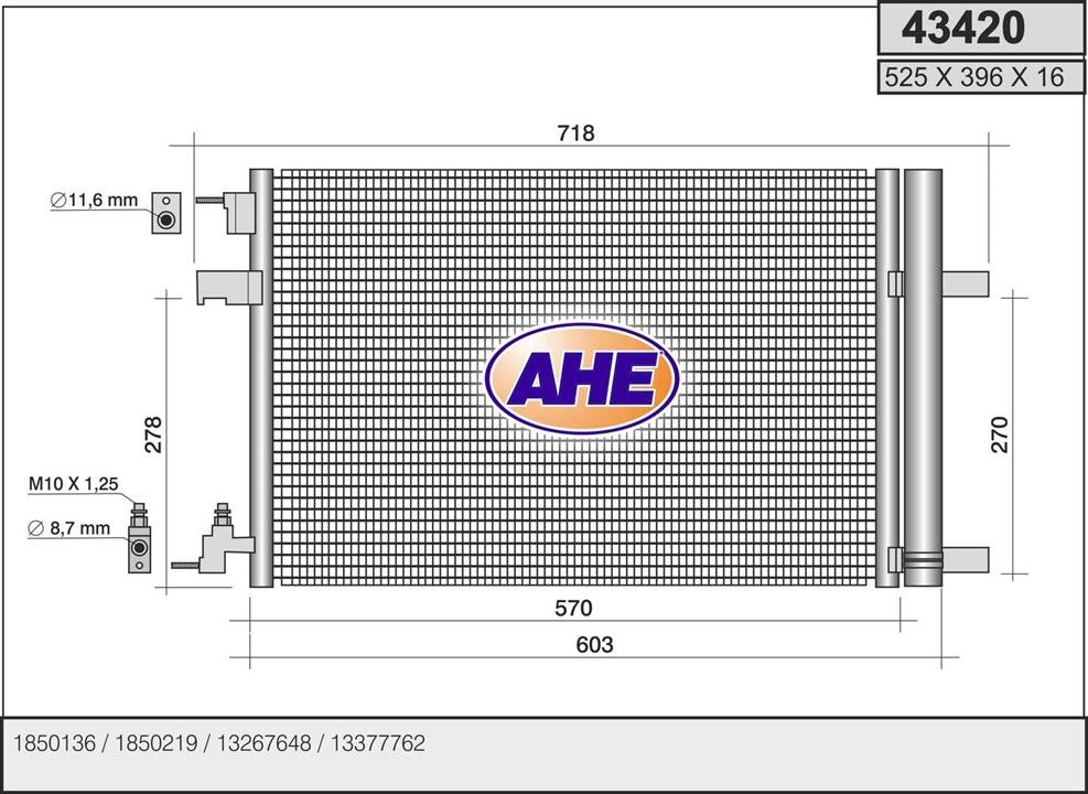 AHE 43420 Cooler Module 43420: Buy near me in Poland at 2407.PL - Good price!