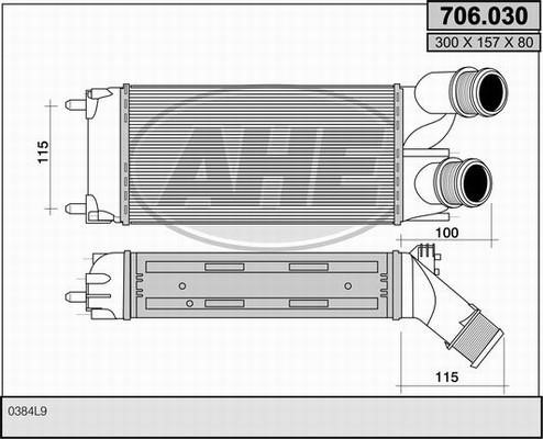 AHE 706.030 Intercooler, charger 706030: Buy near me in Poland at 2407.PL - Good price!