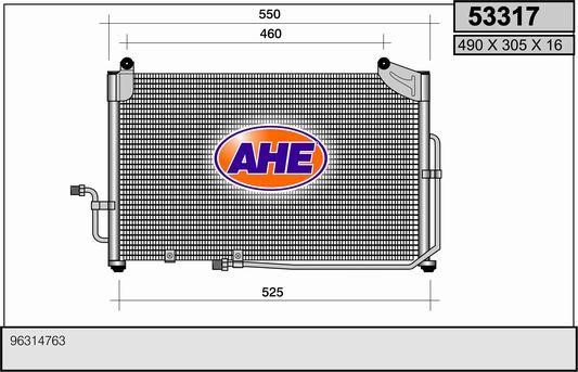 AHE 53317 Радиатор кондиционера (Конденсатор) 53317: Отличная цена - Купить в Польше на 2407.PL!