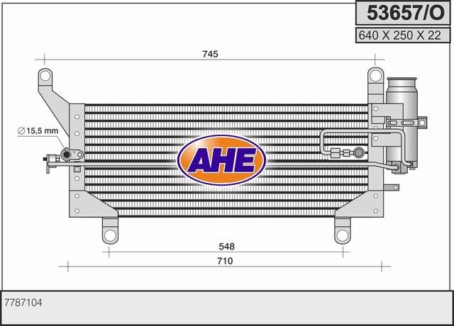 AHE 53657/O Радиатор кондиционера (Конденсатор) 53657O: Отличная цена - Купить в Польше на 2407.PL!
