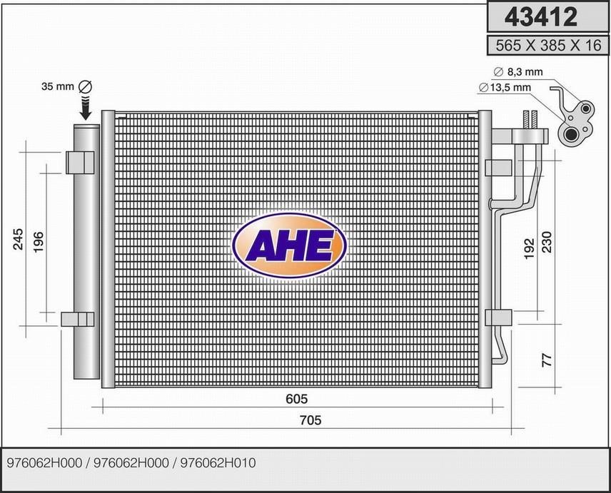 AHE 43412 Cooler Module 43412: Buy near me in Poland at 2407.PL - Good price!