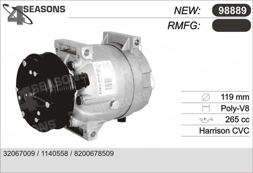 AHE 98889 Compressor, air conditioning 98889: Buy near me in Poland at 2407.PL - Good price!