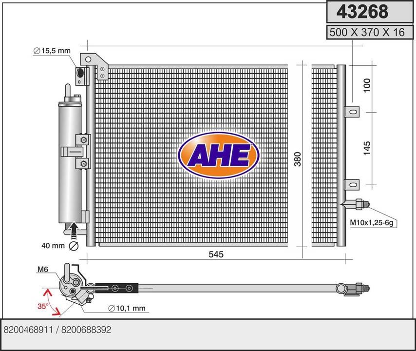 AHE 43268 Cooler Module 43268: Buy near me in Poland at 2407.PL - Good price!