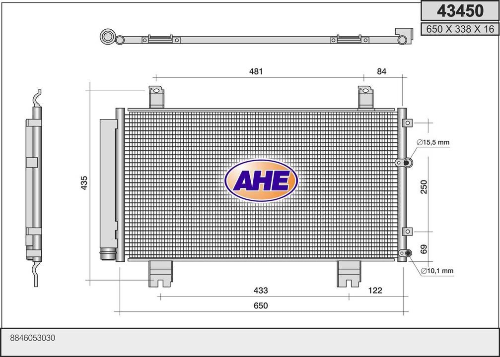 AHE 43450 Cooler Module 43450: Buy near me in Poland at 2407.PL - Good price!