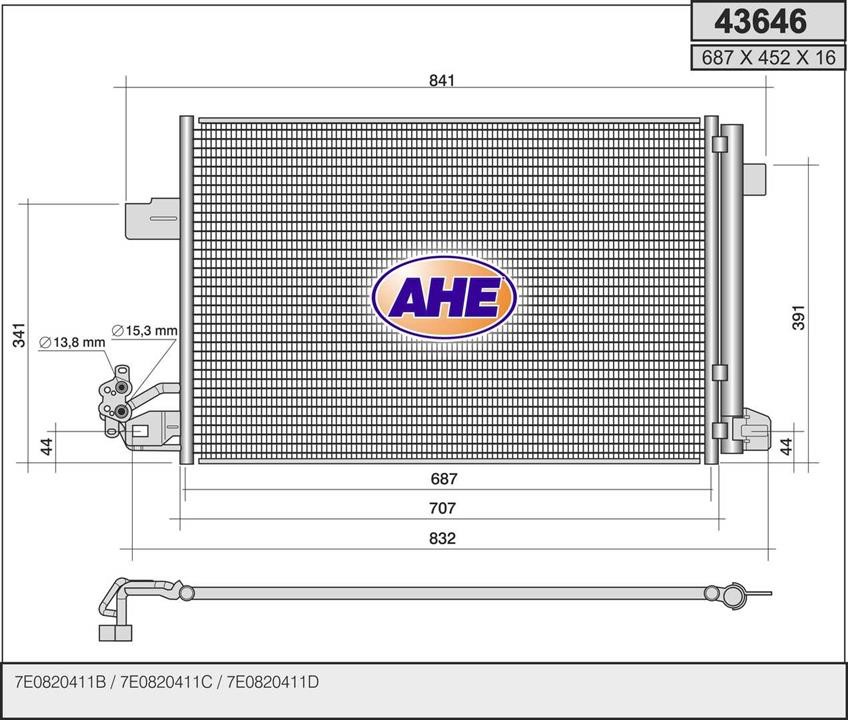 AHE 43646 Cooler Module 43646: Buy near me in Poland at 2407.PL - Good price!