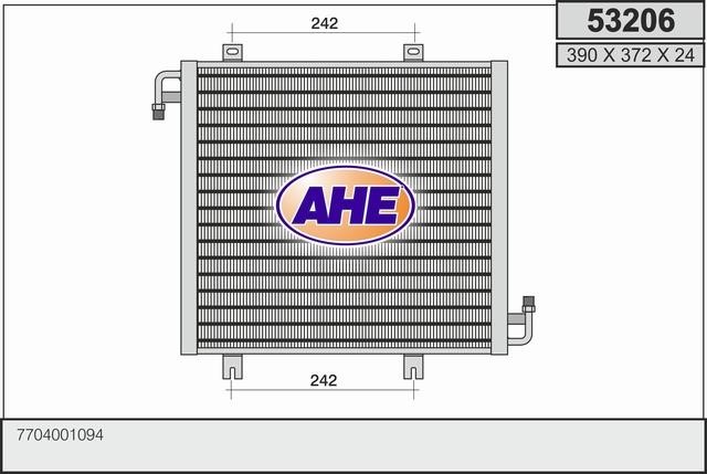 AHE 53206 Радиатор кондиционера (Конденсатор) 53206: Отличная цена - Купить в Польше на 2407.PL!