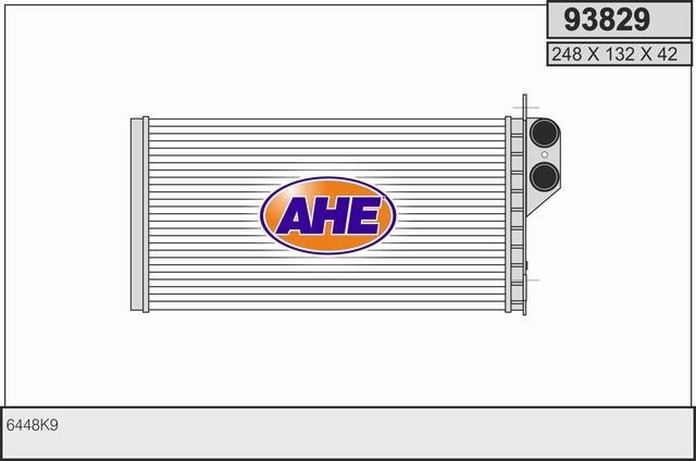 AHE 93829 Радиатор отопителя салона 93829: Отличная цена - Купить в Польше на 2407.PL!