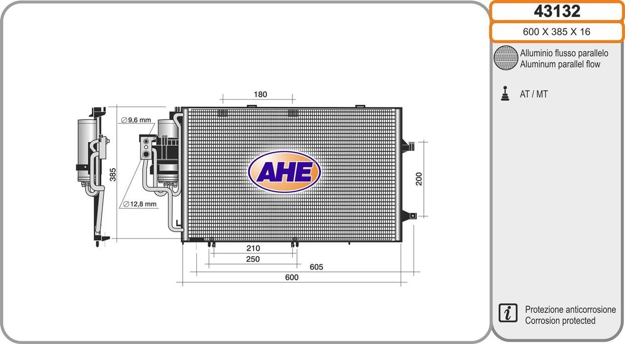 AHE 43132 Радиатор кондиционера (Конденсатор) 43132: Отличная цена - Купить в Польше на 2407.PL!