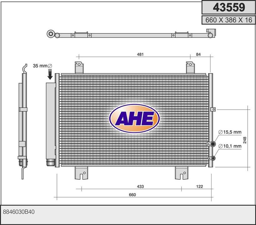 AHE 43559 Cooler Module 43559: Buy near me in Poland at 2407.PL - Good price!