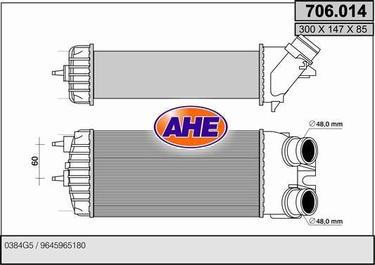 AHE 706.014 Intercooler, charger 706014: Buy near me at 2407.PL in Poland at an Affordable price!