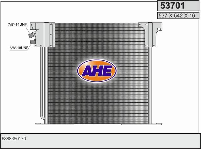 AHE 53701 Радиатор кондиционера (Конденсатор) 53701: Купить в Польше - Отличная цена на 2407.PL!