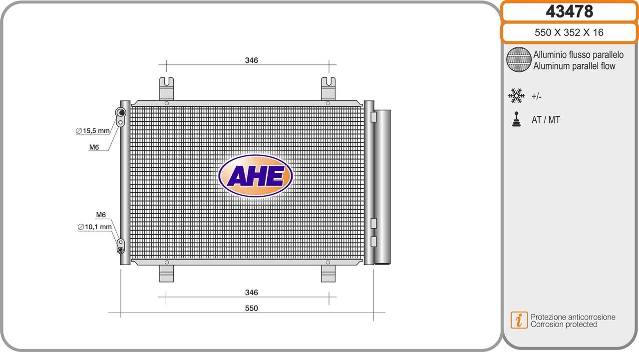 AHE 43478 Cooler Module 43478: Buy near me in Poland at 2407.PL - Good price!
