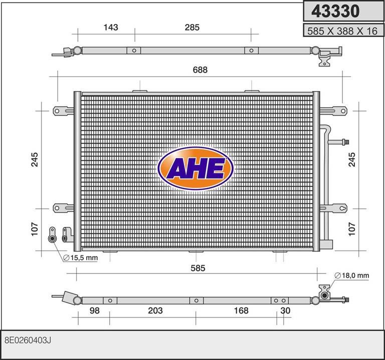 AHE 43330 Cooler Module 43330: Buy near me in Poland at 2407.PL - Good price!