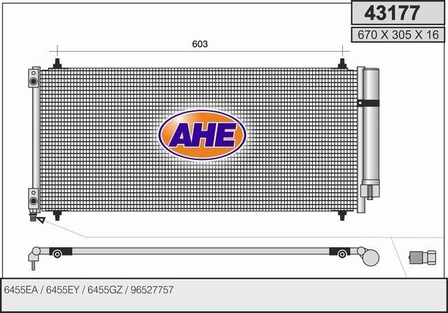 AHE 43177 Радиатор кондиционера (Конденсатор) 43177: Отличная цена - Купить в Польше на 2407.PL!