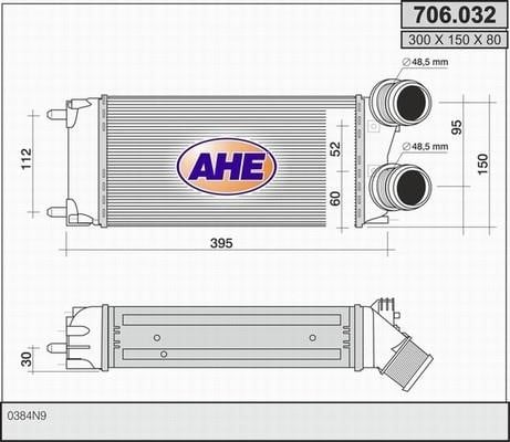 AHE 706.032 Intercooler, charger 706032: Buy near me in Poland at 2407.PL - Good price!