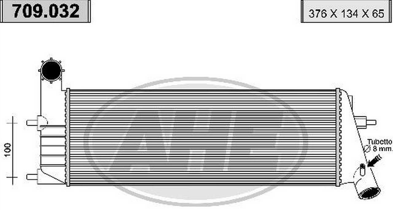 AHE 709.032 Intercooler, charger 709032: Buy near me in Poland at 2407.PL - Good price!