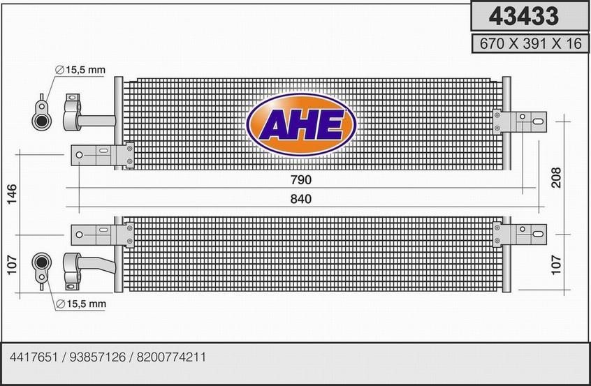 AHE 43433 Cooler Module 43433: Buy near me in Poland at 2407.PL - Good price!