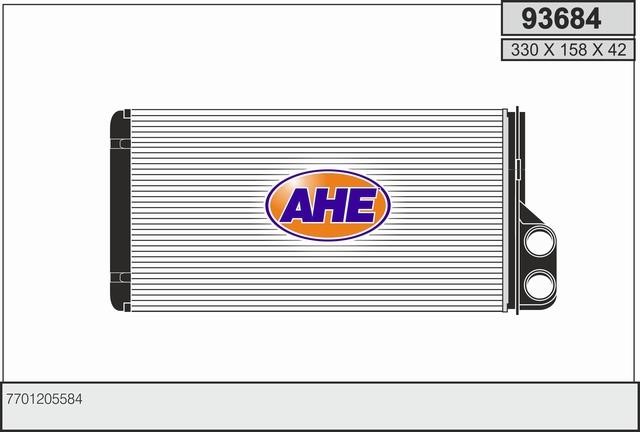 AHE 93684 Heat exchanger, interior heating 93684: Buy near me in Poland at 2407.PL - Good price!