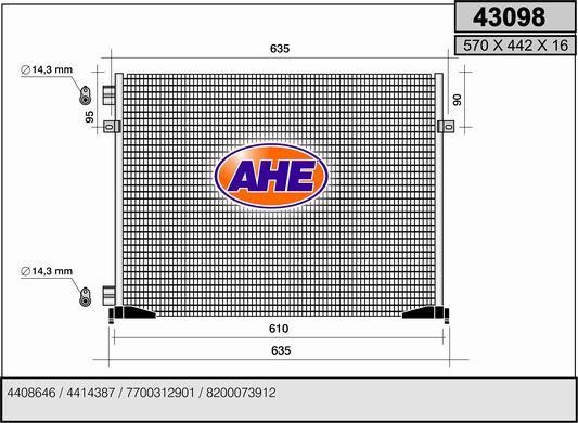 AHE 43098 Cooler Module 43098: Buy near me in Poland at 2407.PL - Good price!