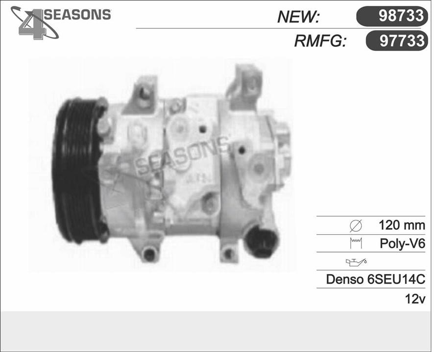 AHE 97733 Compressor, air conditioning 97733: Buy near me at 2407.PL in Poland at an Affordable price!