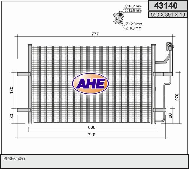 AHE 43140 Cooler Module 43140: Buy near me in Poland at 2407.PL - Good price!