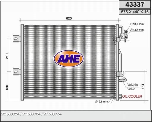 AHE 43337 Радиатор кондиционера (Конденсатор) 43337: Отличная цена - Купить в Польше на 2407.PL!