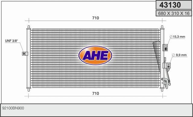 AHE 43130 Радиатор кондиционера (Конденсатор) 43130: Отличная цена - Купить в Польше на 2407.PL!