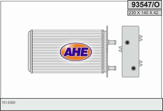 AHE 93547/O Радиатор отопителя салона 93547O: Отличная цена - Купить в Польше на 2407.PL!
