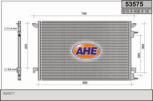 AHE 53575 Радиатор кондиционера (Конденсатор) 53575: Отличная цена - Купить в Польше на 2407.PL!