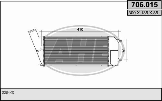 AHE 706.015 Chłodnica powietrza doładowującego (intercooler) 706015: Dobra cena w Polsce na 2407.PL - Kup Teraz!