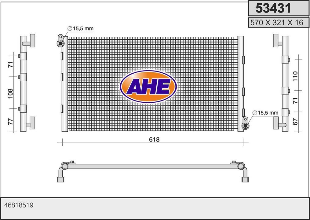 AHE 53431 Cooler Module 53431: Buy near me in Poland at 2407.PL - Good price!