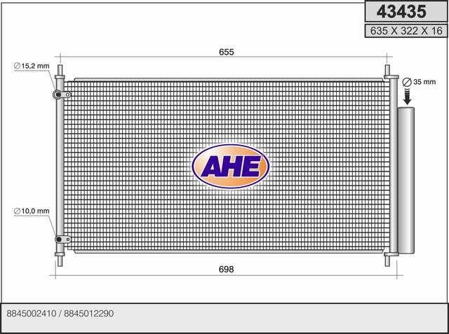 AHE 43435 Cooler Module 43435: Buy near me in Poland at 2407.PL - Good price!