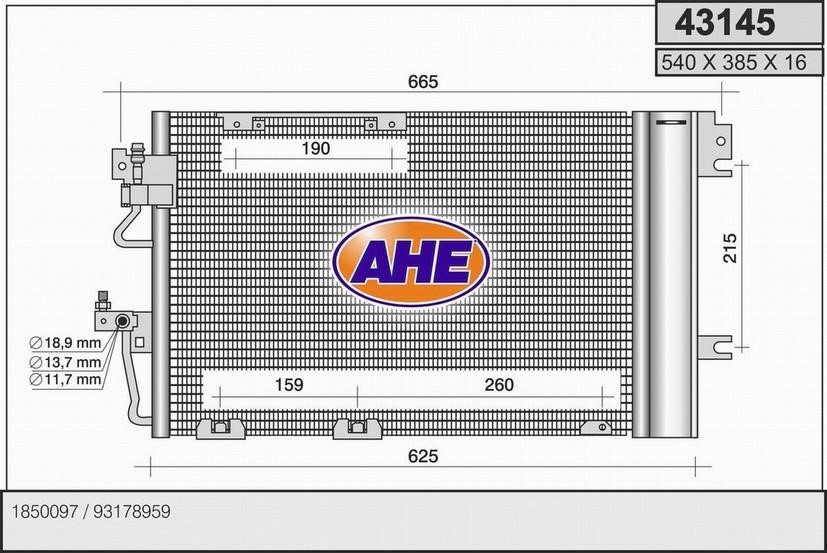AHE 43145 Cooler Module 43145: Buy near me in Poland at 2407.PL - Good price!