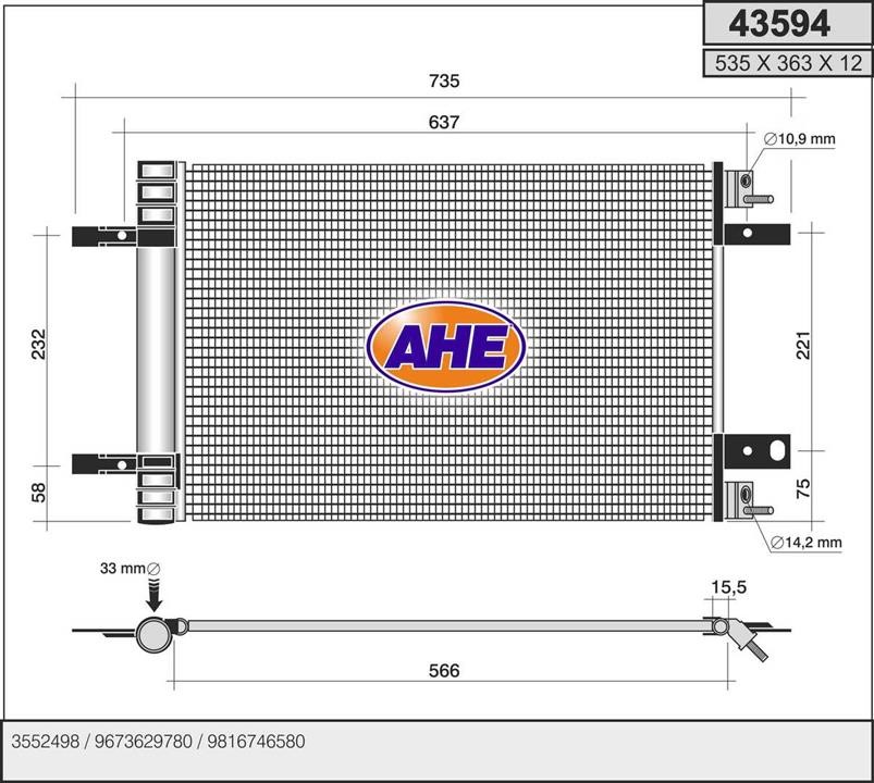 AHE 43594 Cooler Module 43594: Buy near me in Poland at 2407.PL - Good price!