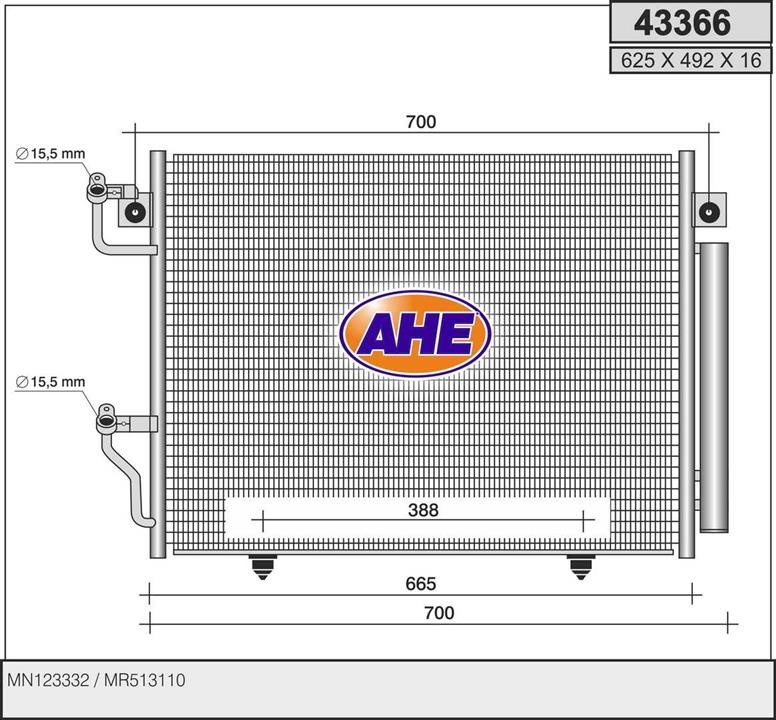 AHE 43366 Cooler Module 43366: Buy near me in Poland at 2407.PL - Good price!